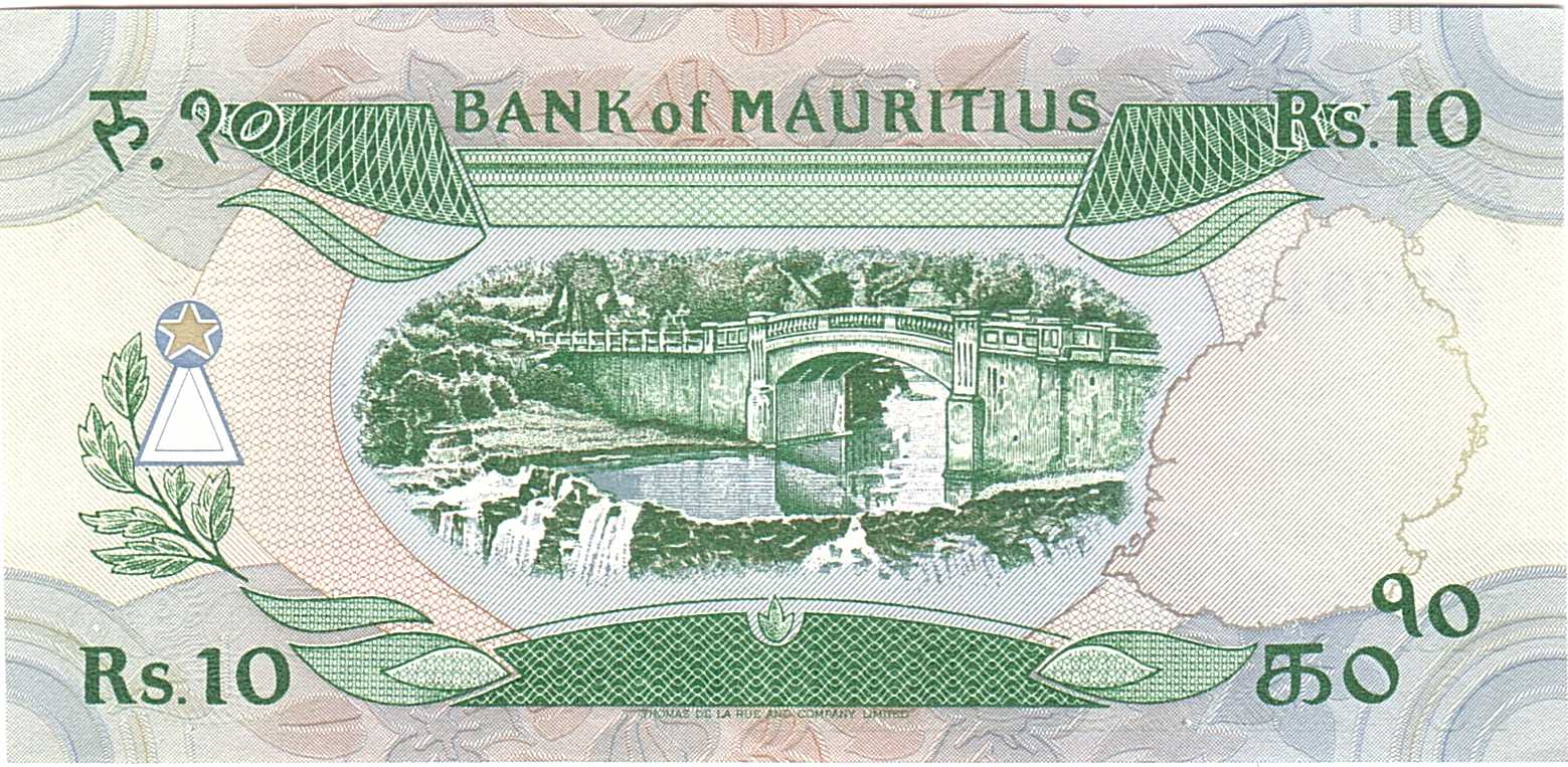 Mauritius 10 1985 UNC P-35/b